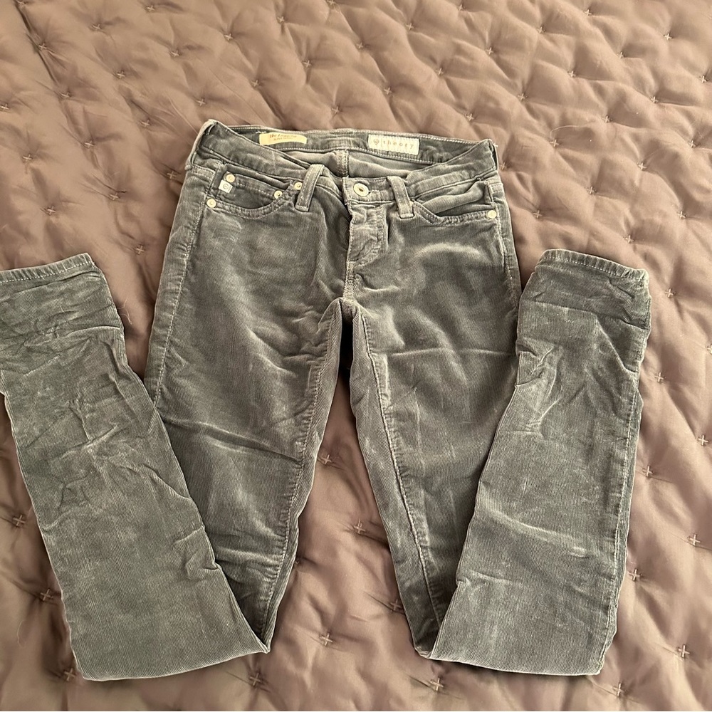 AG Jean low rise corduroy skinny jeans